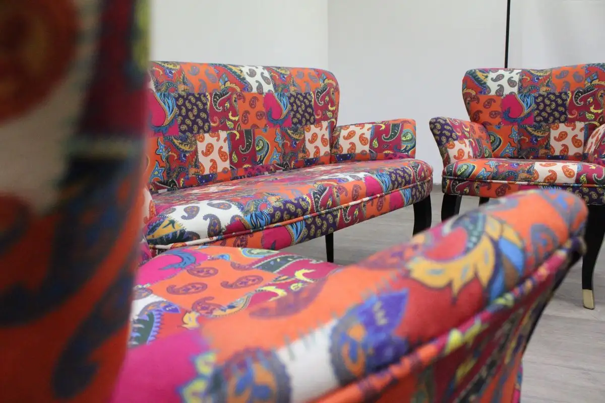 Set canapea cocktail Relax Homs textil portocaliu