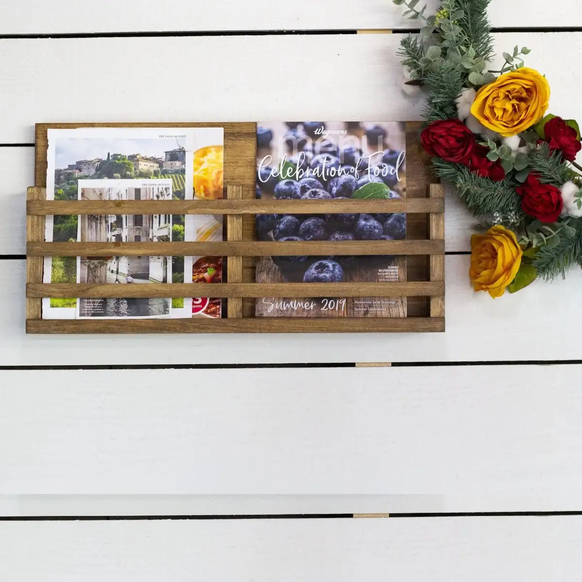 Raft decoartif, seria wood Homs, natur, 55 x 28 x 8,5 cm, lemn,700117