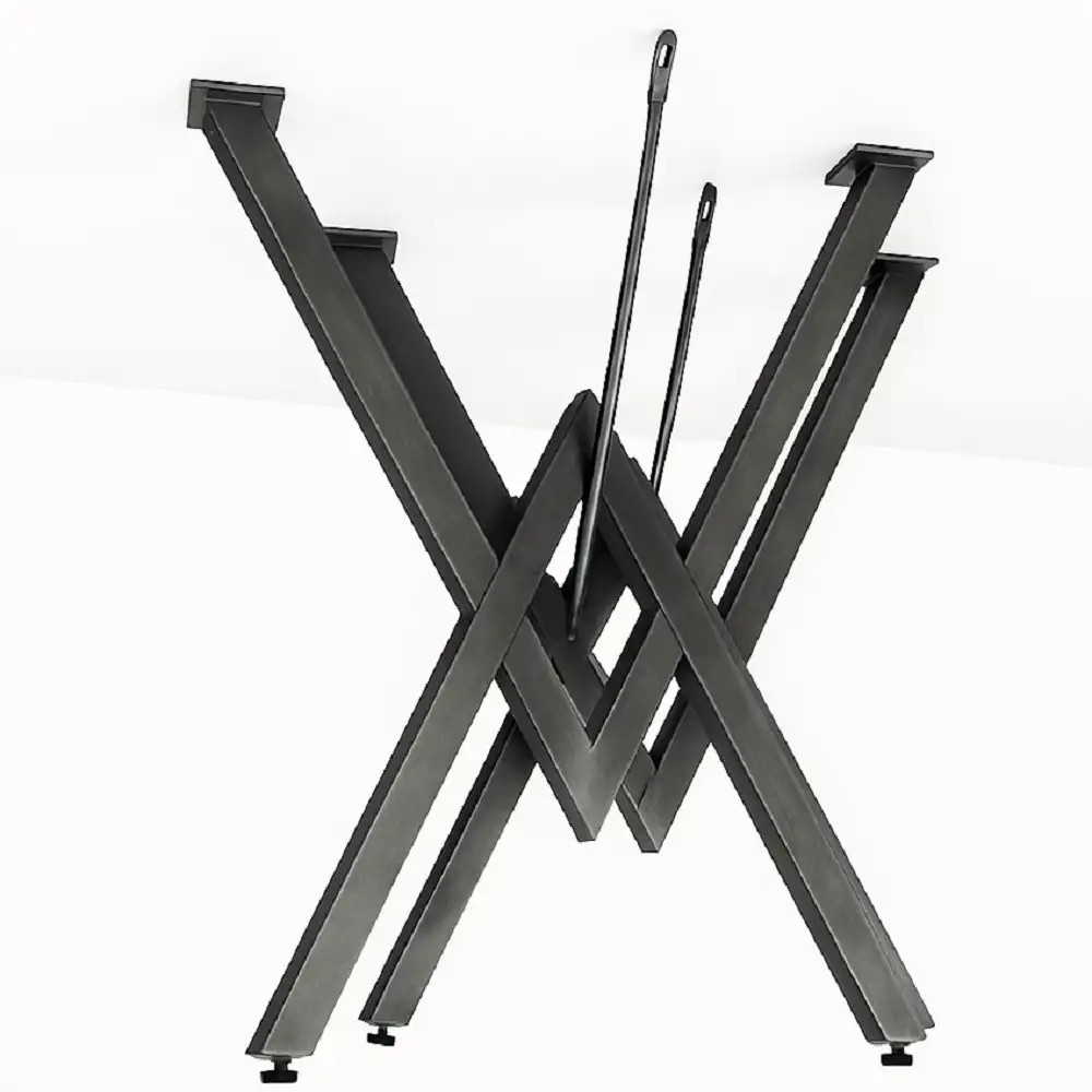 Set picioare masa metal Homs, eco model,Negru, 72x57 cm, A0064