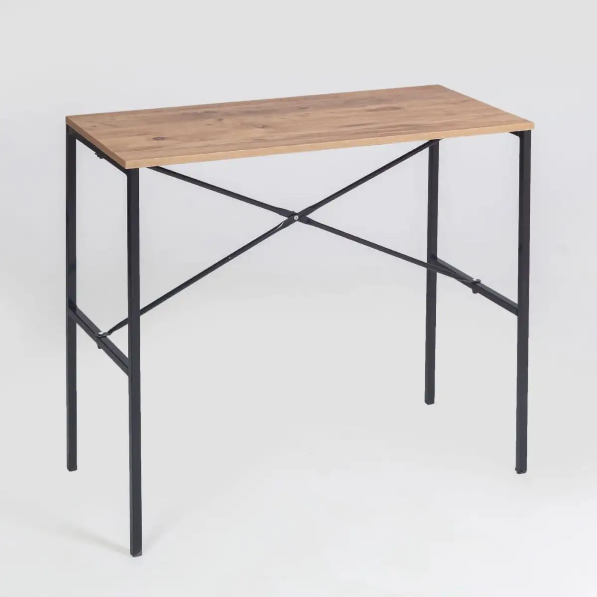 Masa tip bar Alexa Homs, 100x45x92 cm, nuc/negru